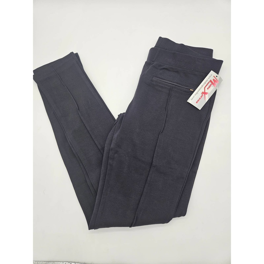 New Ladies Juniors Moda Xpress Black Leggings size Large